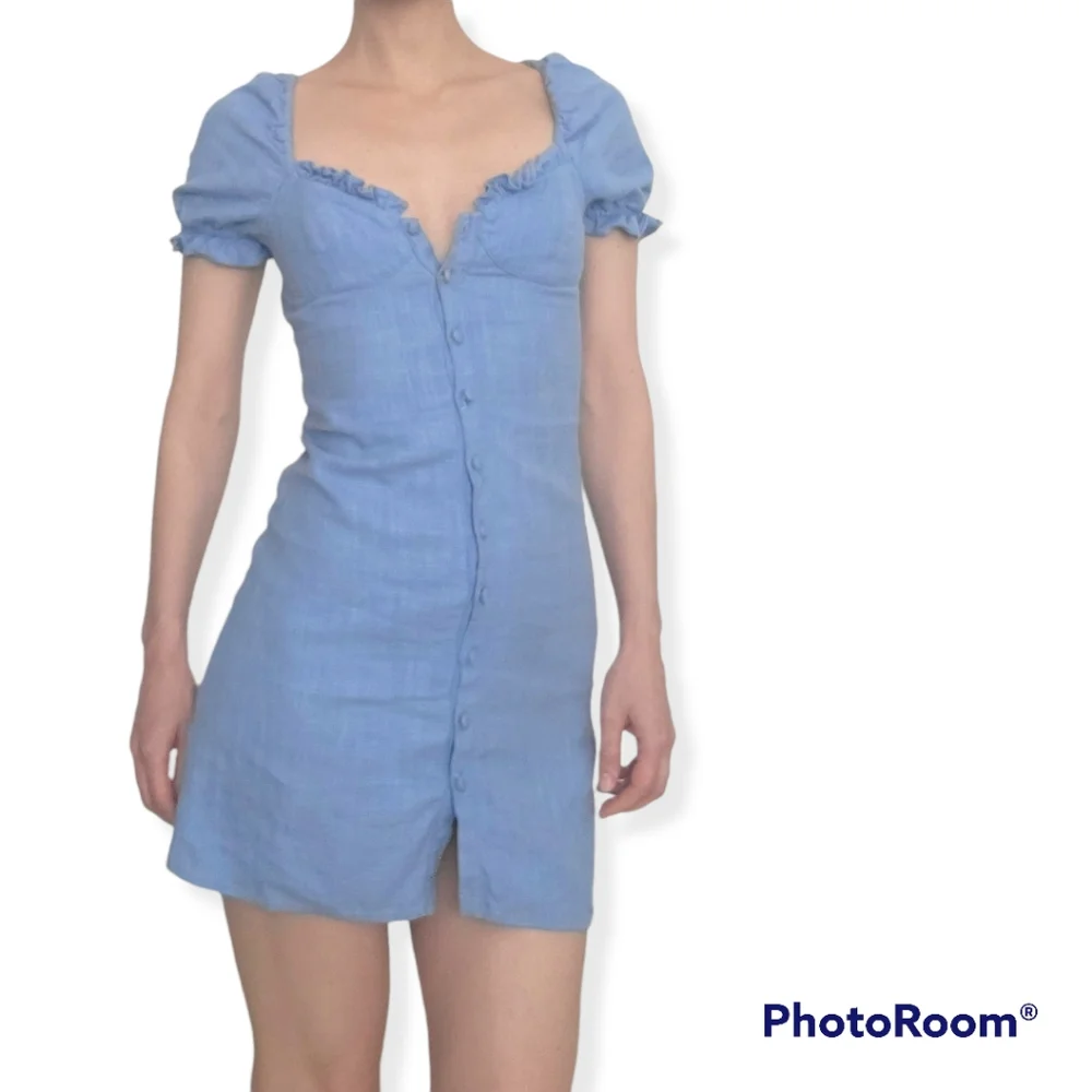 STAUD Blue Mini Dress - Picture 2 of 11